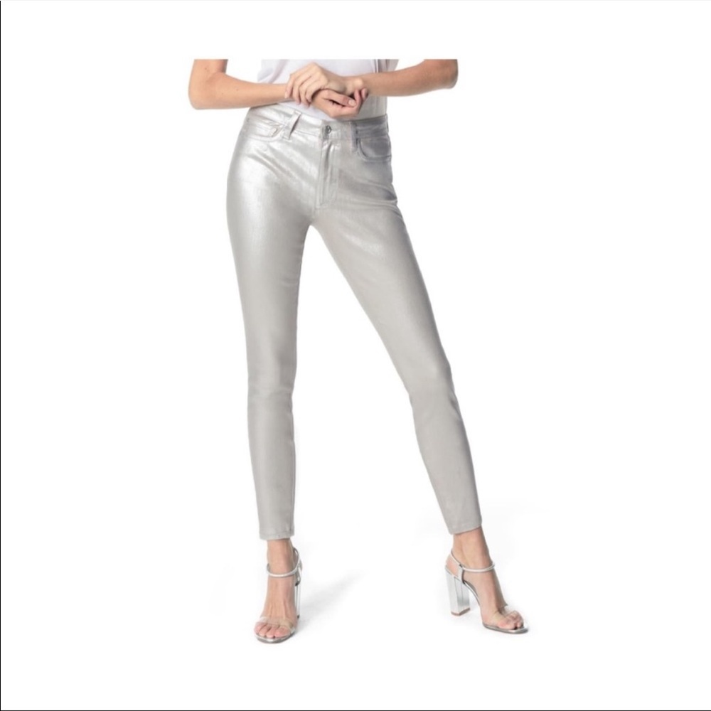 Joe’s Jeans Metallic Charlie Skinny Jeans 28 NWT